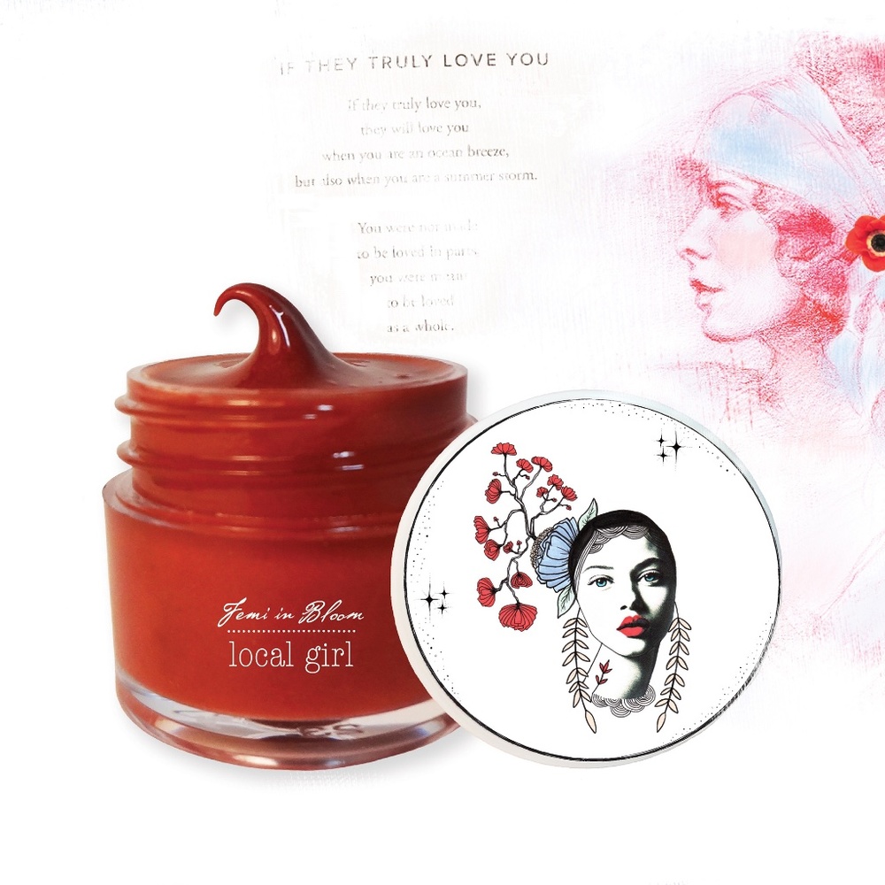 Red Shimmer Tint Organic Lip Gloss Plumper Treatment